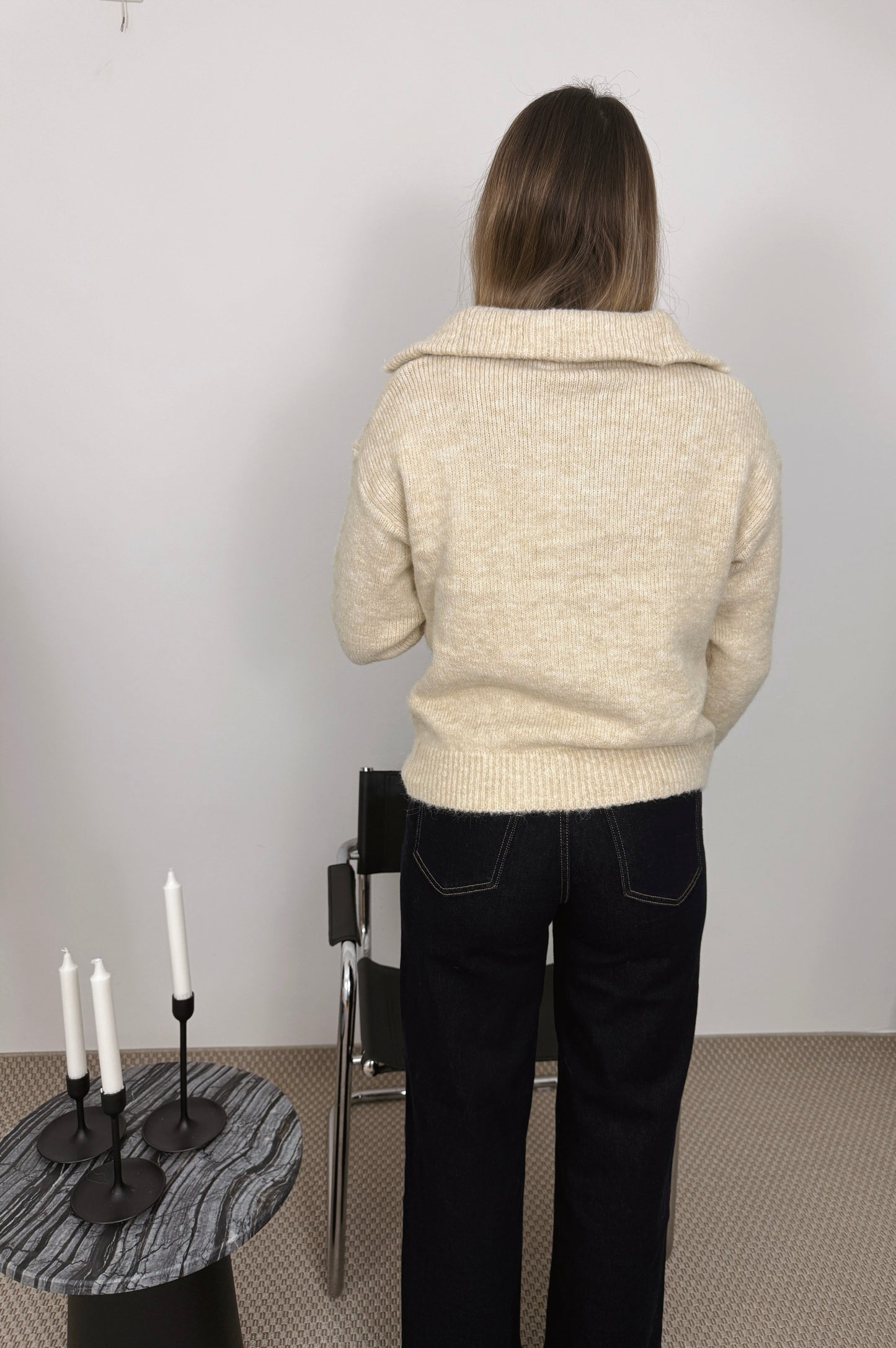 FLORINE - JEAN WIDE LEG BLEU FONCE