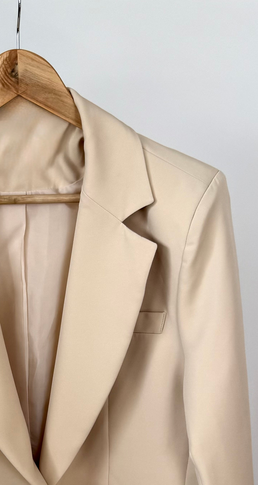 LIVIA BEIGE - VESTE STRUCTUREE