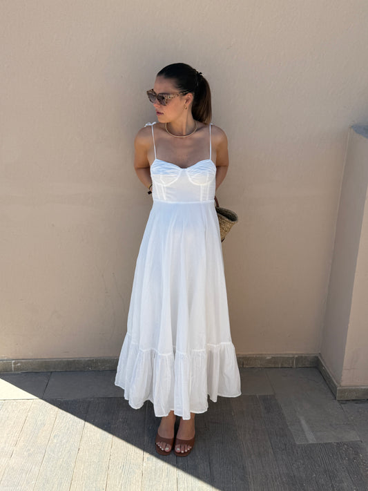 EGLANTINE - ROBE LONGUE BLANCHE