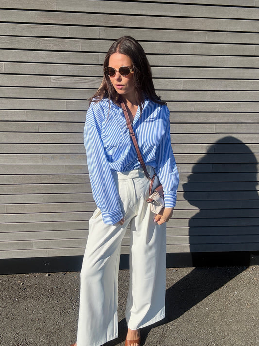 MARIE - PANTALON FLUIDE - ECRU