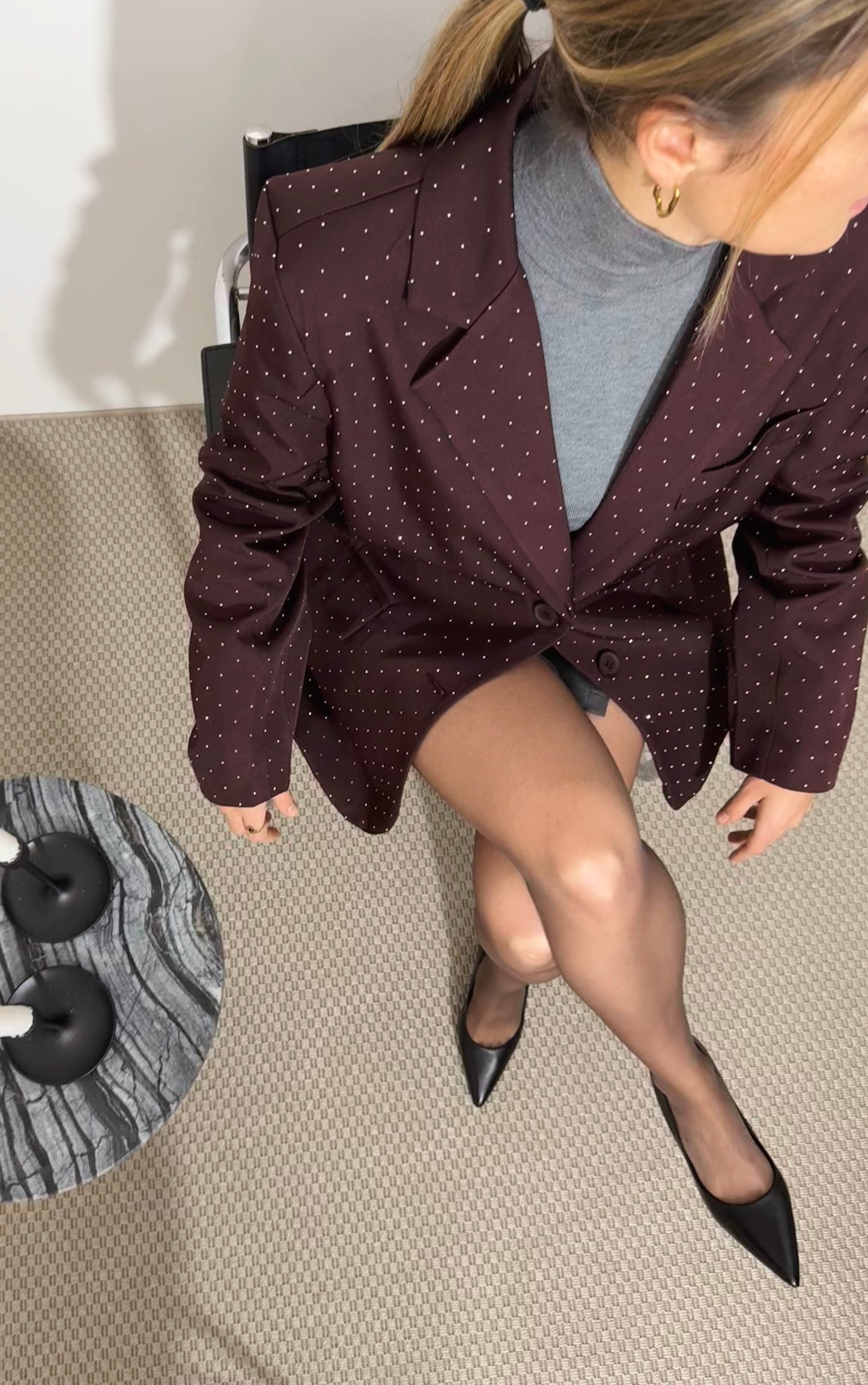 CHARLOTTE PRUNE - BLAZER STRASS