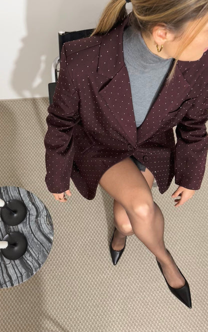 CHARLOTTE PRUNE - BLAZER STRASS