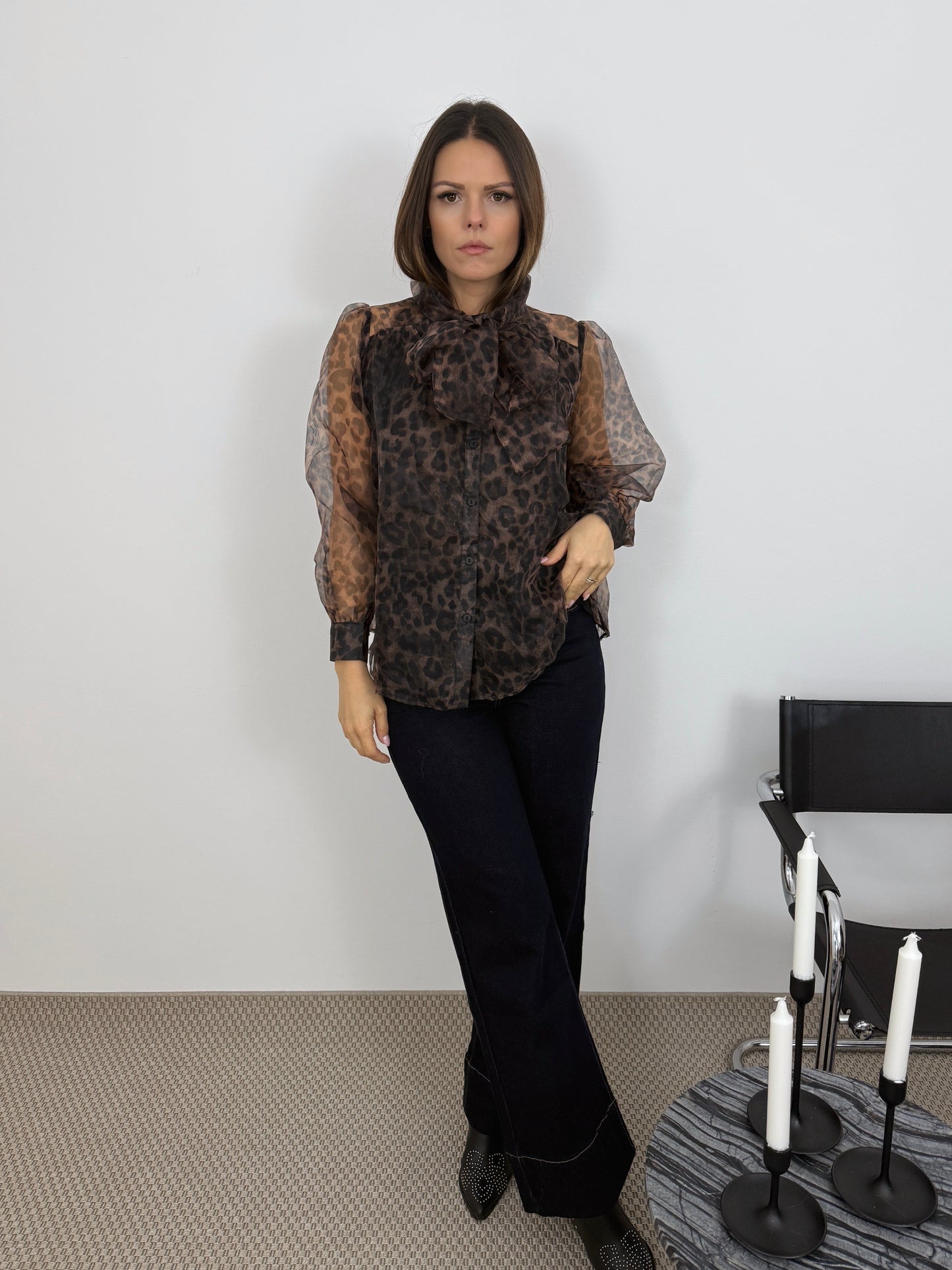 HELENE - CHEMISIER LEOPARD