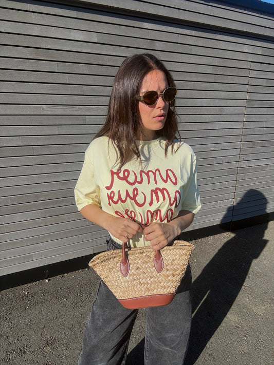 ORIANE - TSHIRT COTON JAUNE