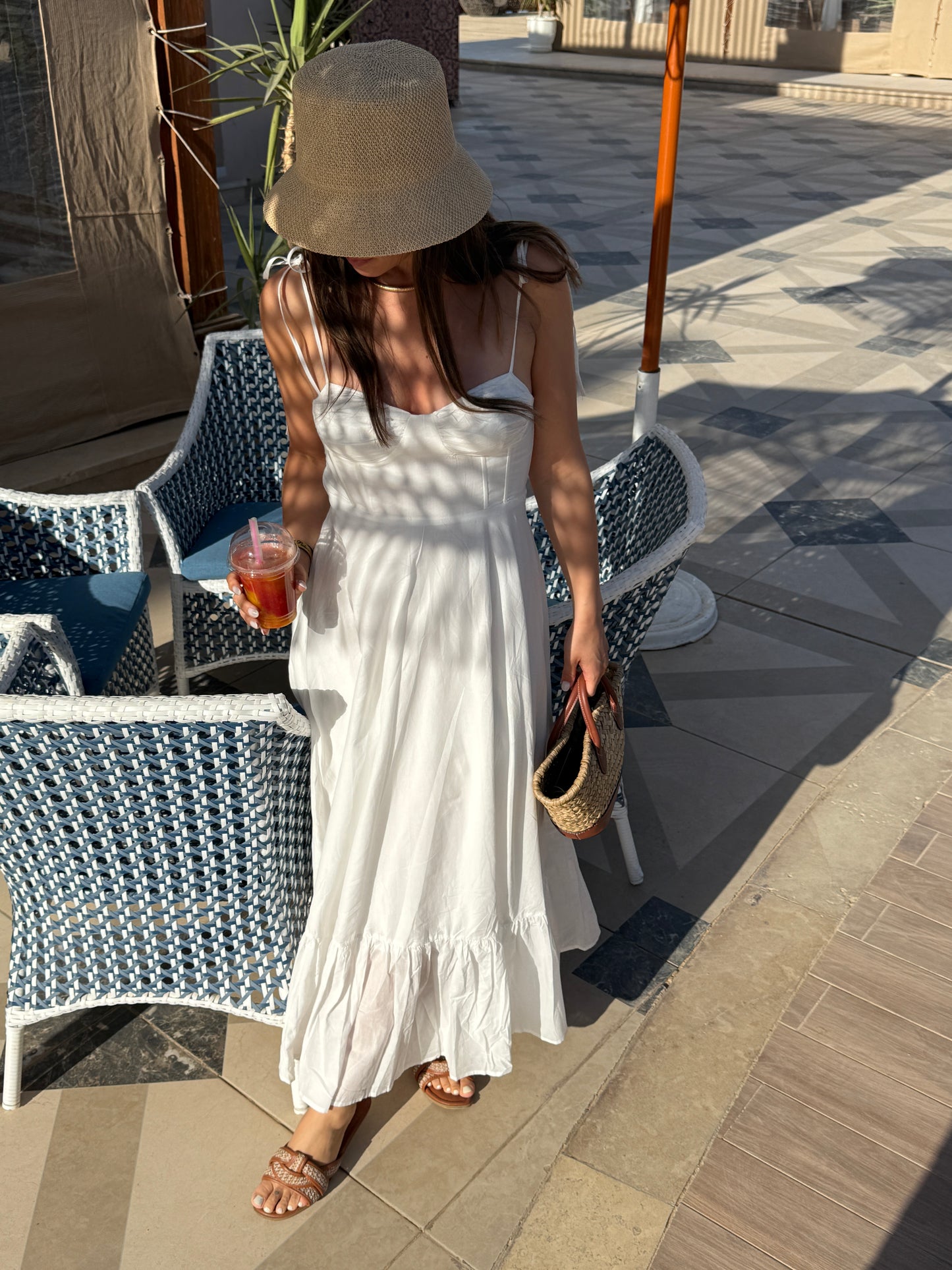 EGLANTINE - ROBE LONGUE BLANCHE