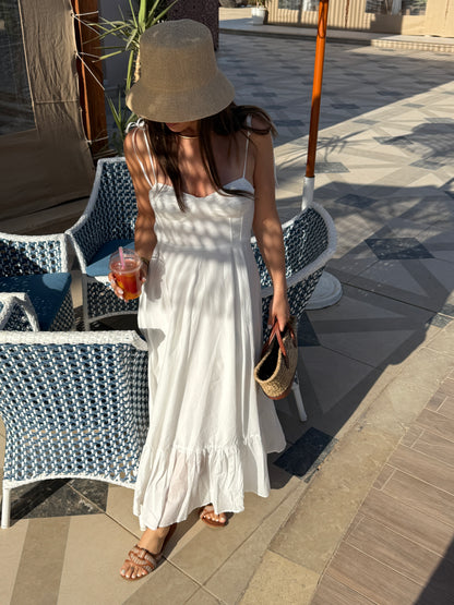 EGLANTINE - ROBE LONGUE BLANCHE