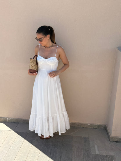 EGLANTINE - ROBE LONGUE BLANCHE