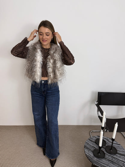 ALISON - JEAN WIDE LEG BLEU