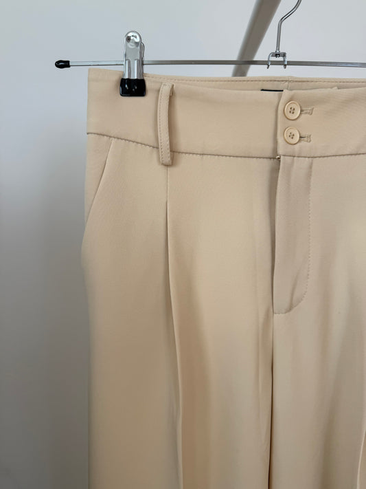 LUNA BEIGE - PANTALON COUPE FLARE