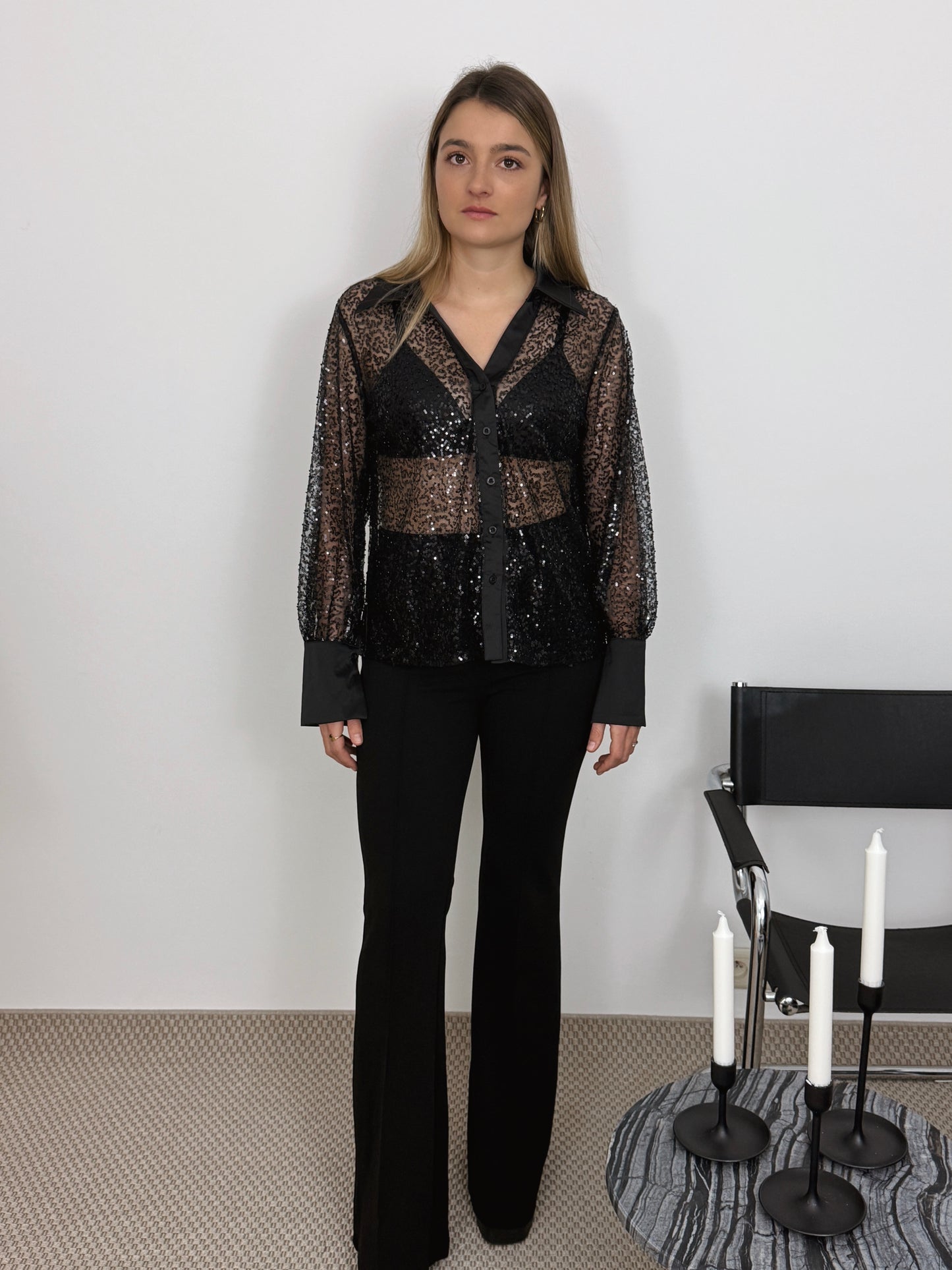 AURELIE - CHEMISIER NOIR