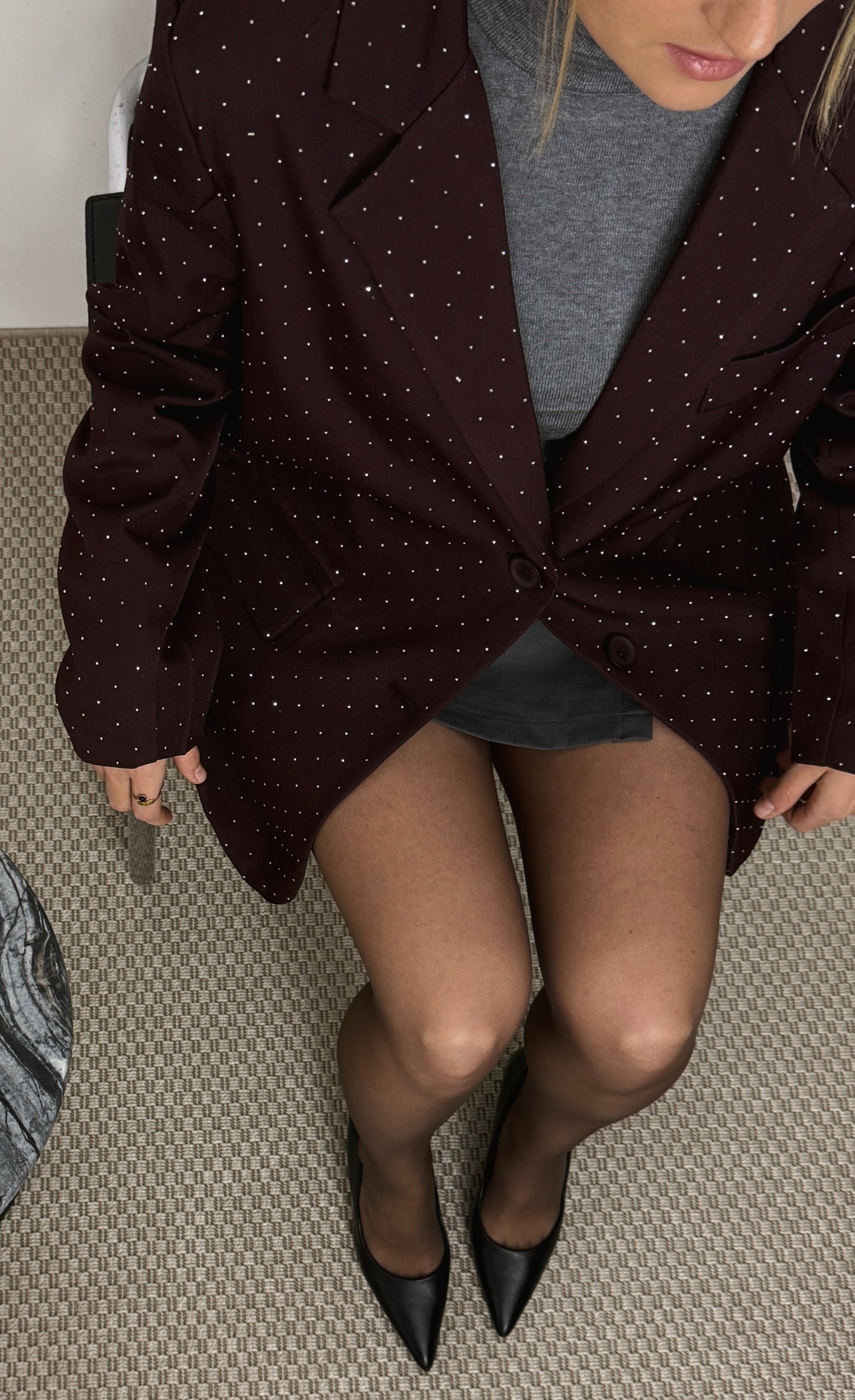 CHARLOTTE PRUNE - BLAZER STRASS