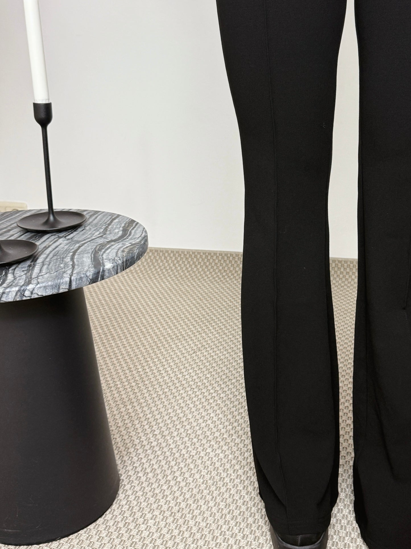 JULIE NOIR - PANTALON FLARE NOIR