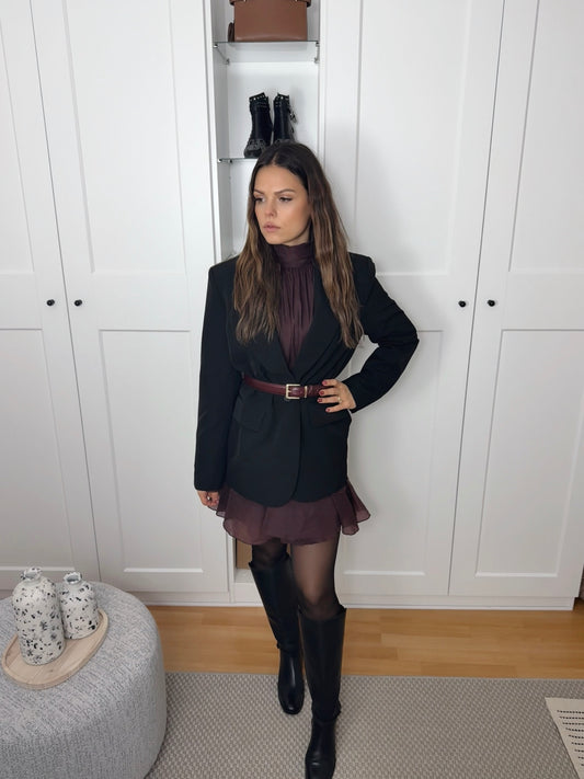 LIVIA NOIR - VESTE STRUCTURE