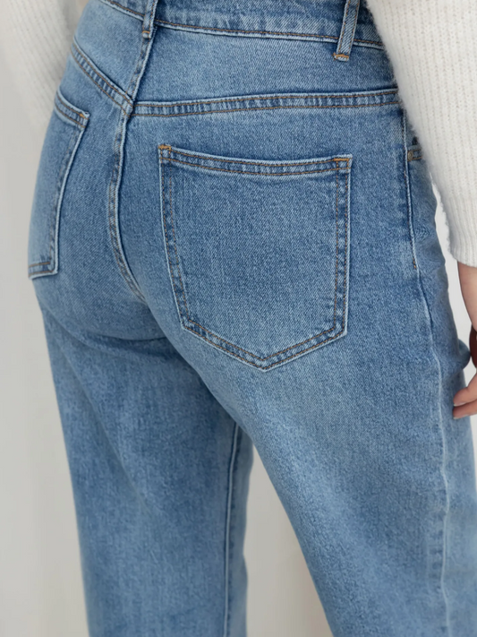 ZOE BLEU - JEAN COUPE WIDE LEG