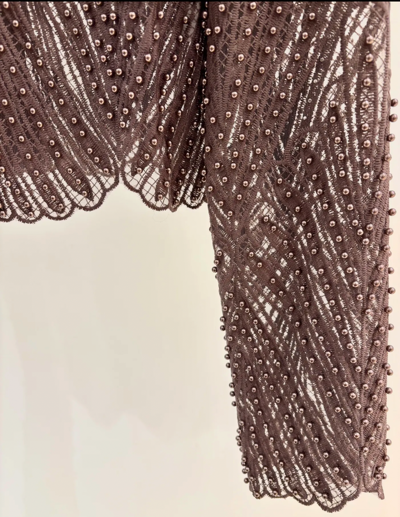 CLEMENCE - BLOUSE PERLEE CHOCO