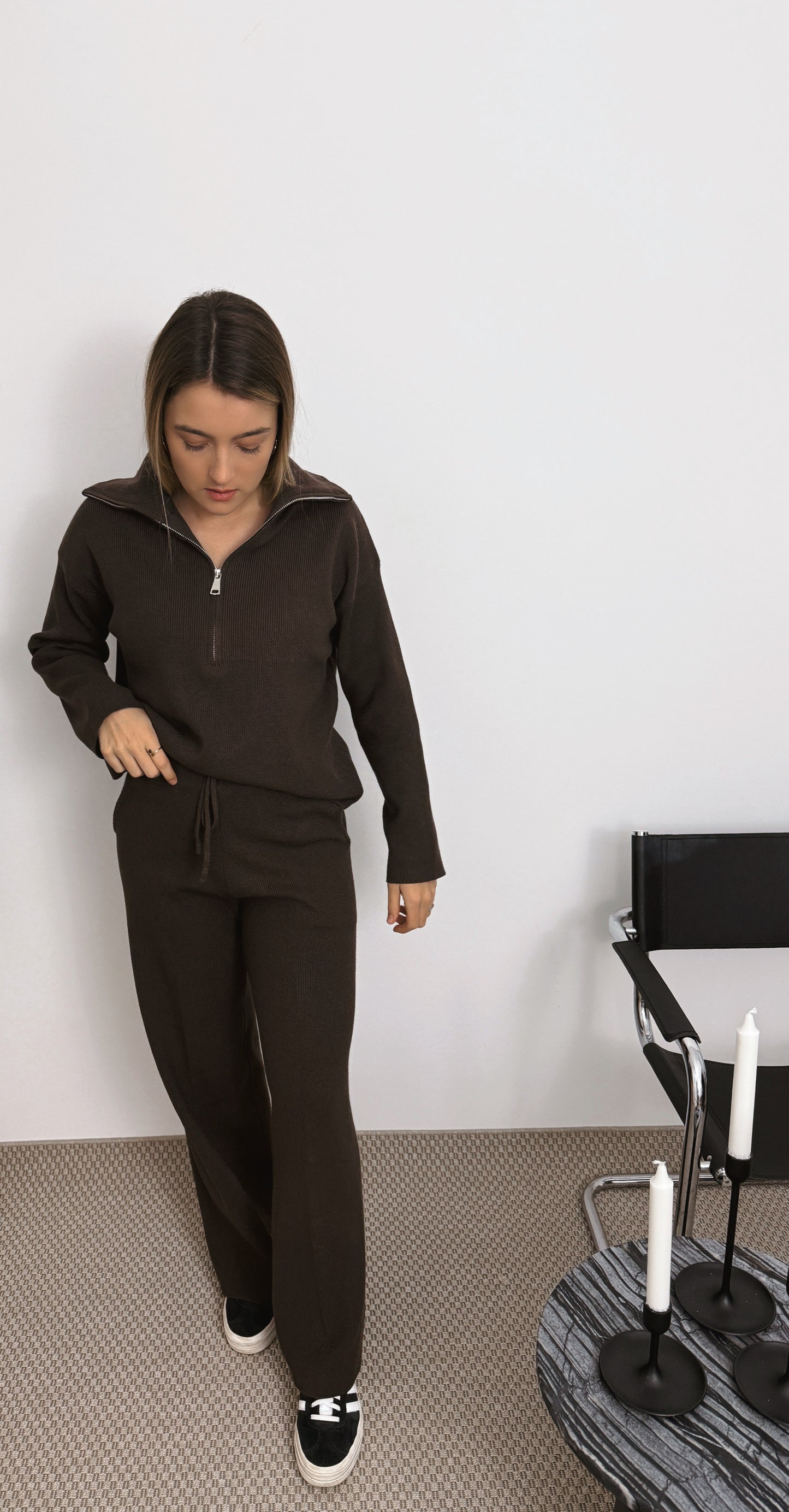 ARIANE - ENSEMBLE LOUNGEWEAR CHOCO