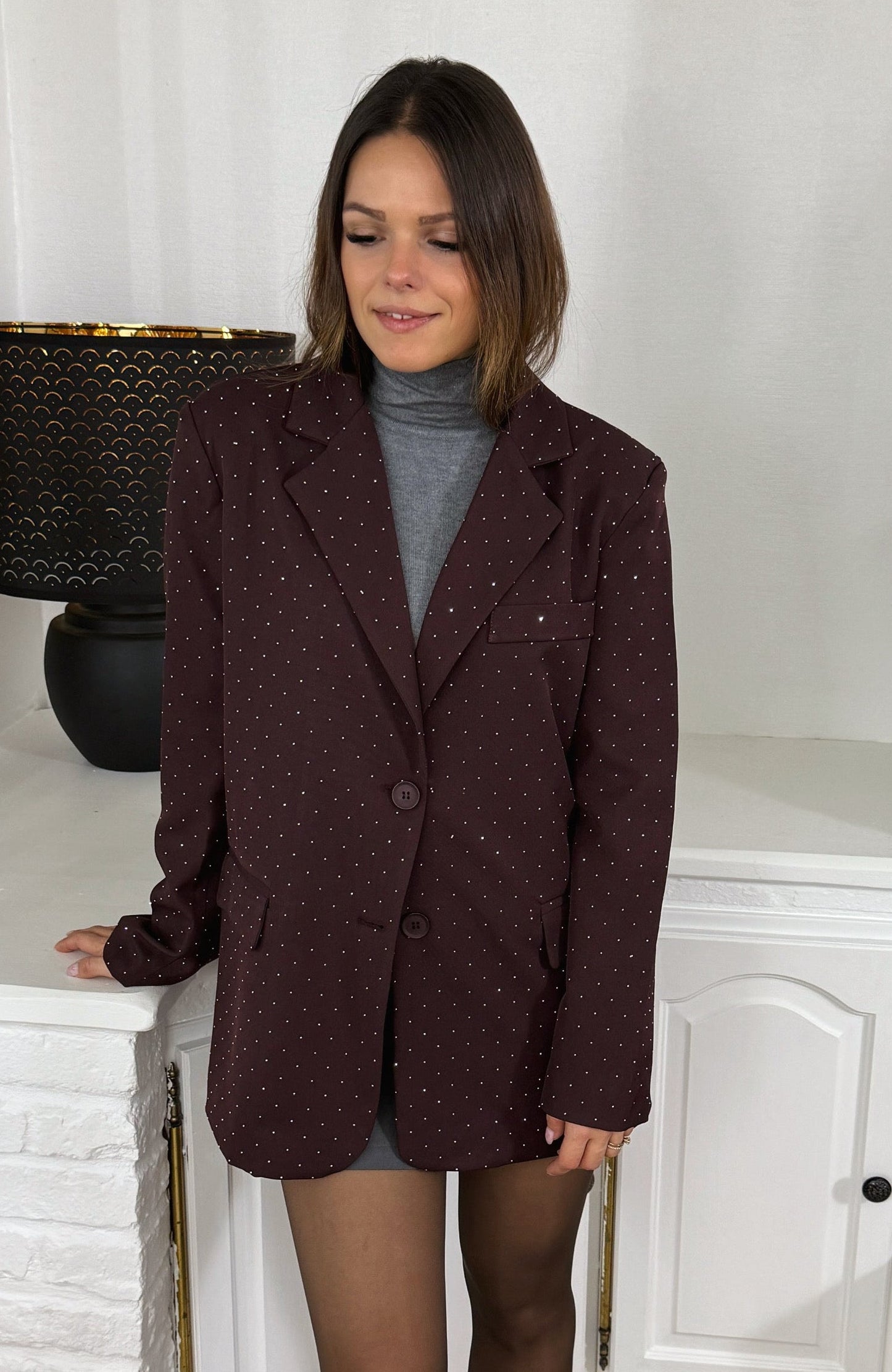 CHARLOTTE PRUNE - BLAZER STRASS