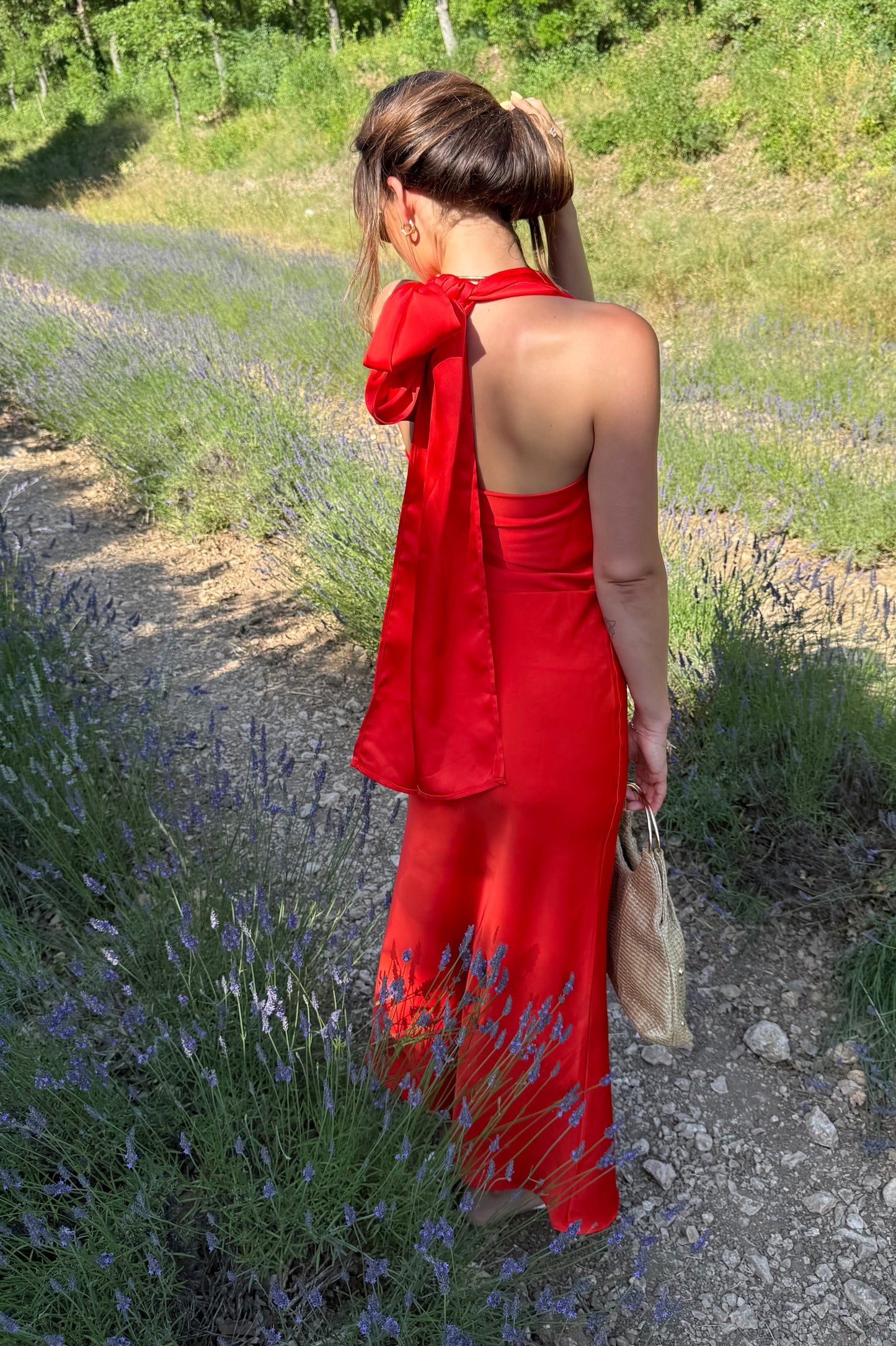 CAPUCINE - TOP ROUGE ORANGE