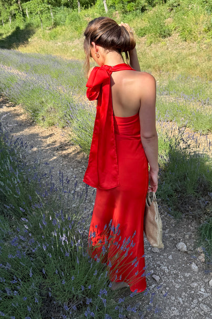 CAPUCINE - TOP ROUGE ORANGE