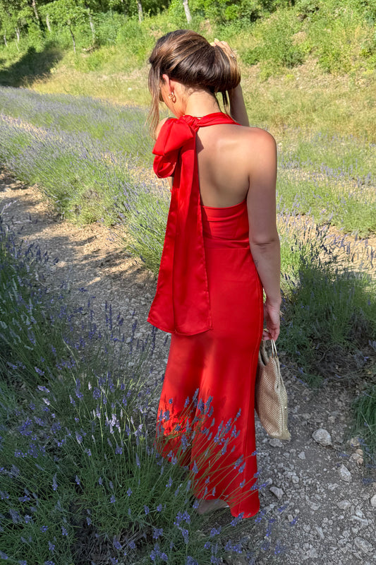 CAPUCINE - TOP ROUGE ORANGE