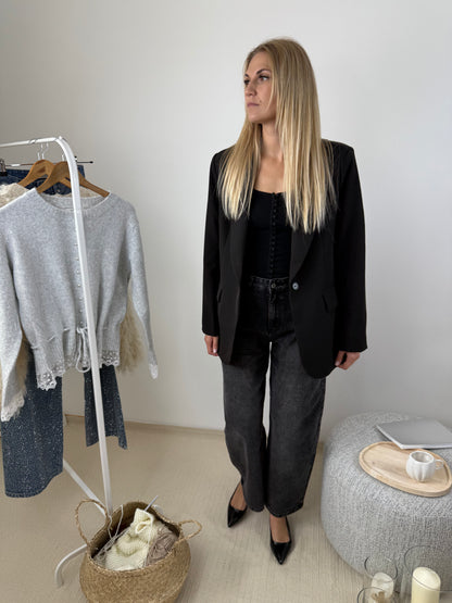 LIVIA NOIR - VESTE STRUCTURE