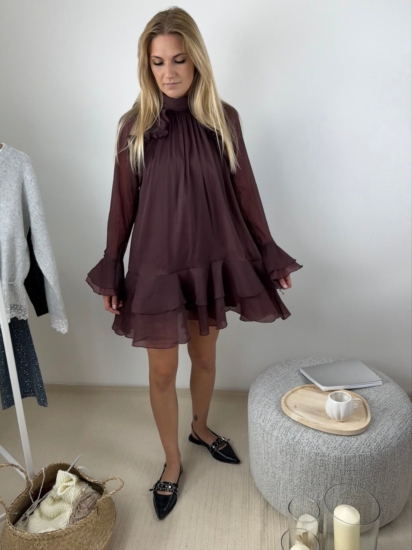 Robe Elise prune 