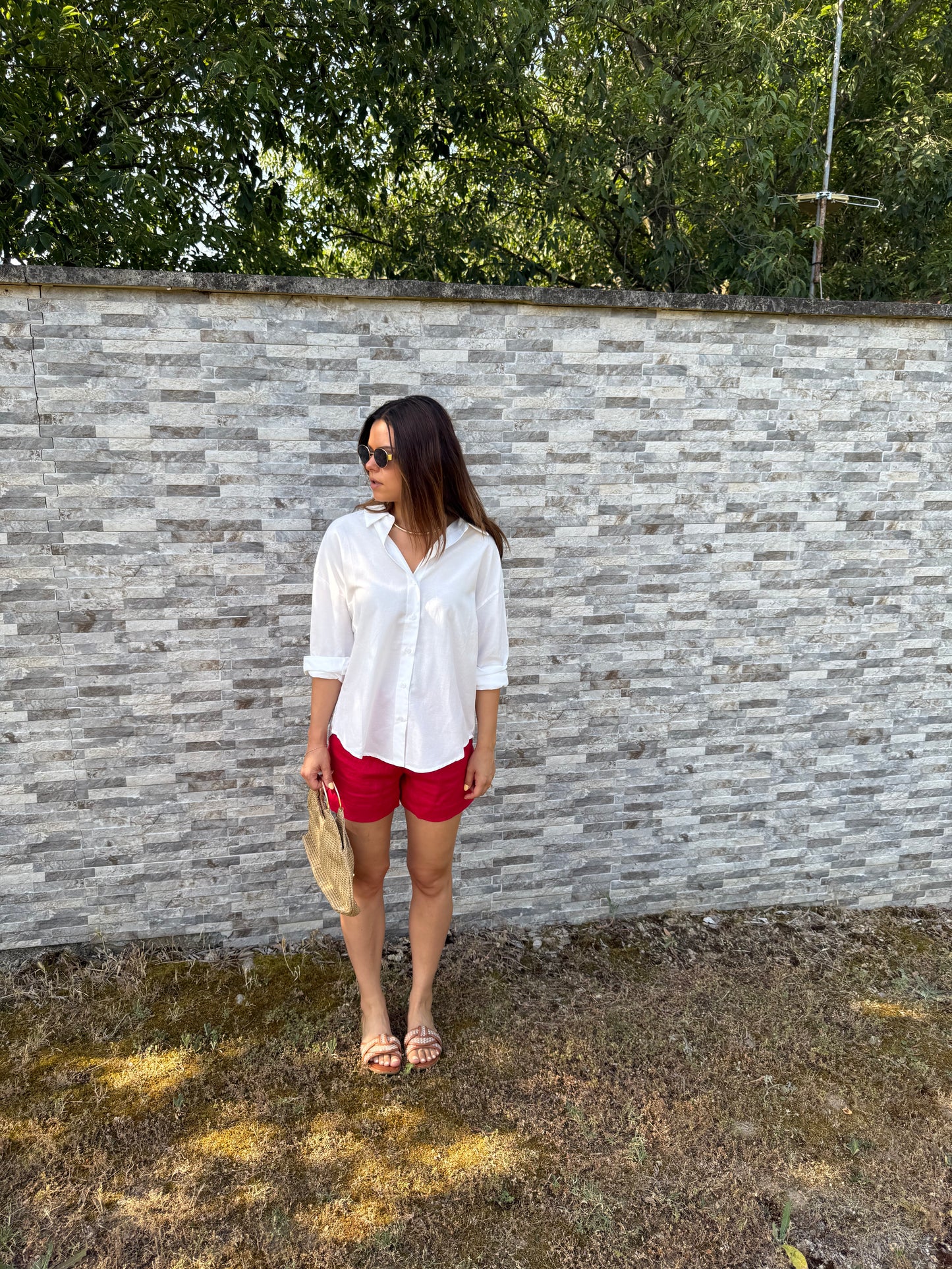 NOA BLANC - CHEMISE COUPE DROITE